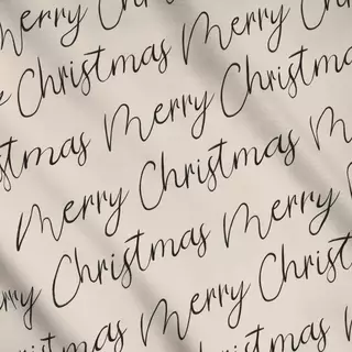 Meterware Merry Christmas beige