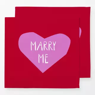 Servietten Valentinstag Marry Me