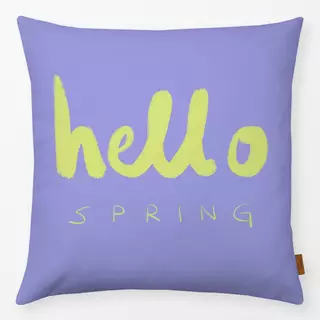 Kissen Hello Spring Lila