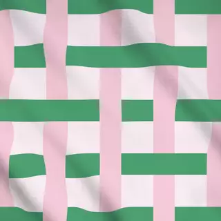 Meterware Streifen Webmuster | rosa grün