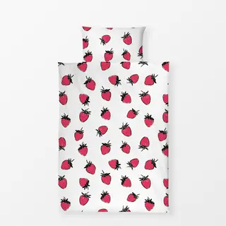 Bettwäsche Erdbeeren