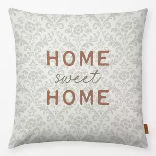 Kissen Home sweet Home Damask grün
