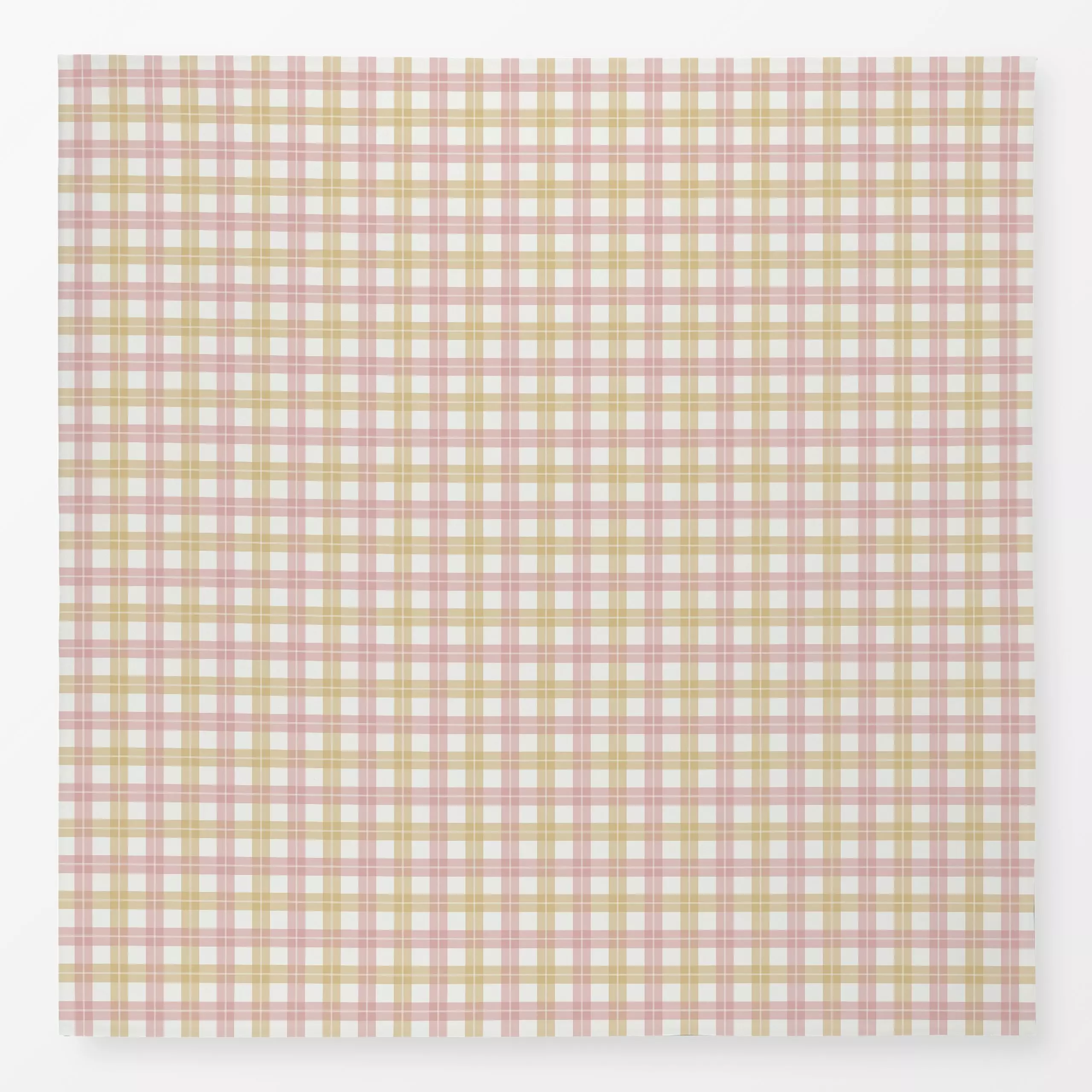 Tischdecke Landhaus Plaid rosa honig, gemustert, von Katrin Graff