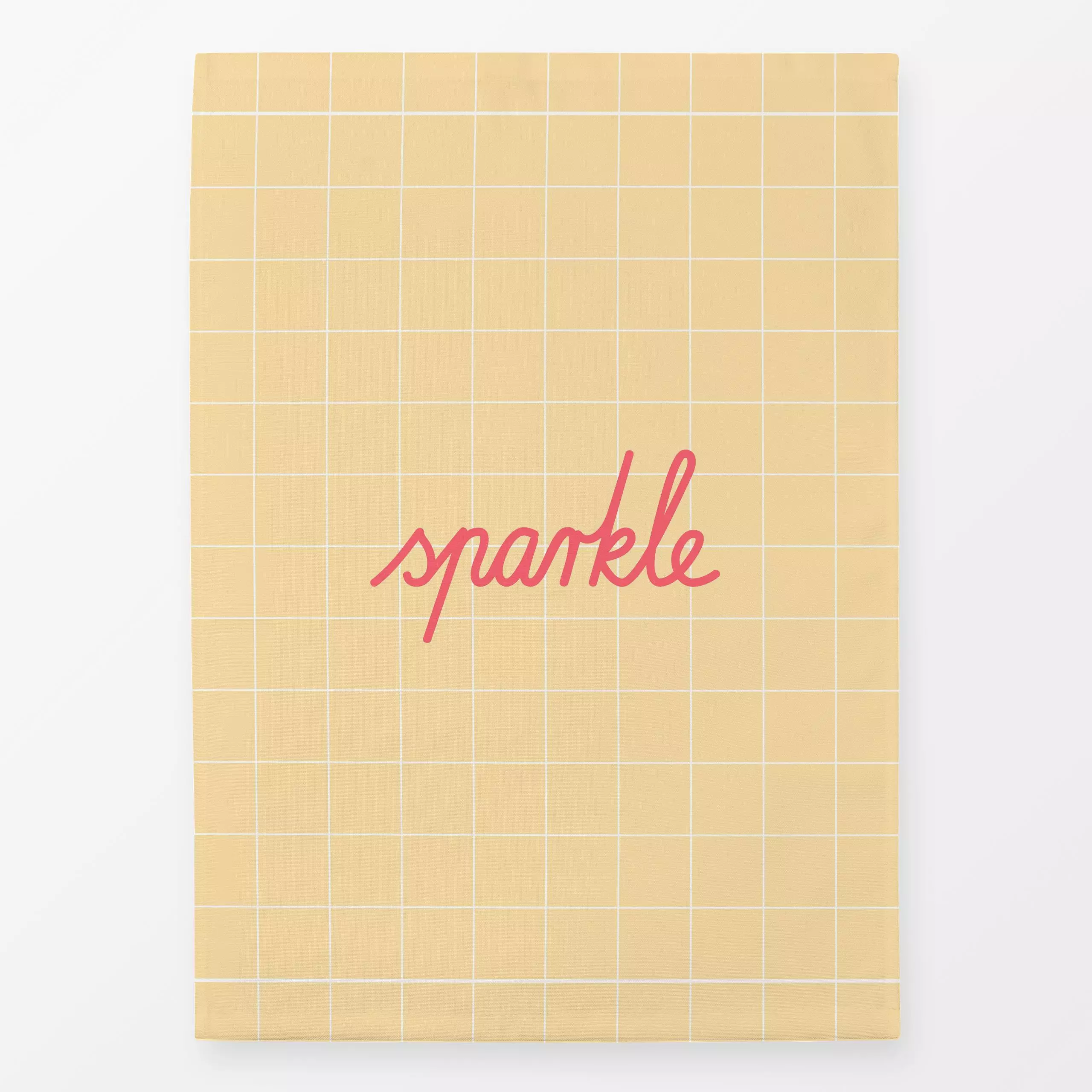 Geschirrtücher Sparkle Yellow - Liebe, Romantik & Pride, Sprüche & Schriftzüge - von „Jana Moßmann"; Frauenpower, Liebe, sel...