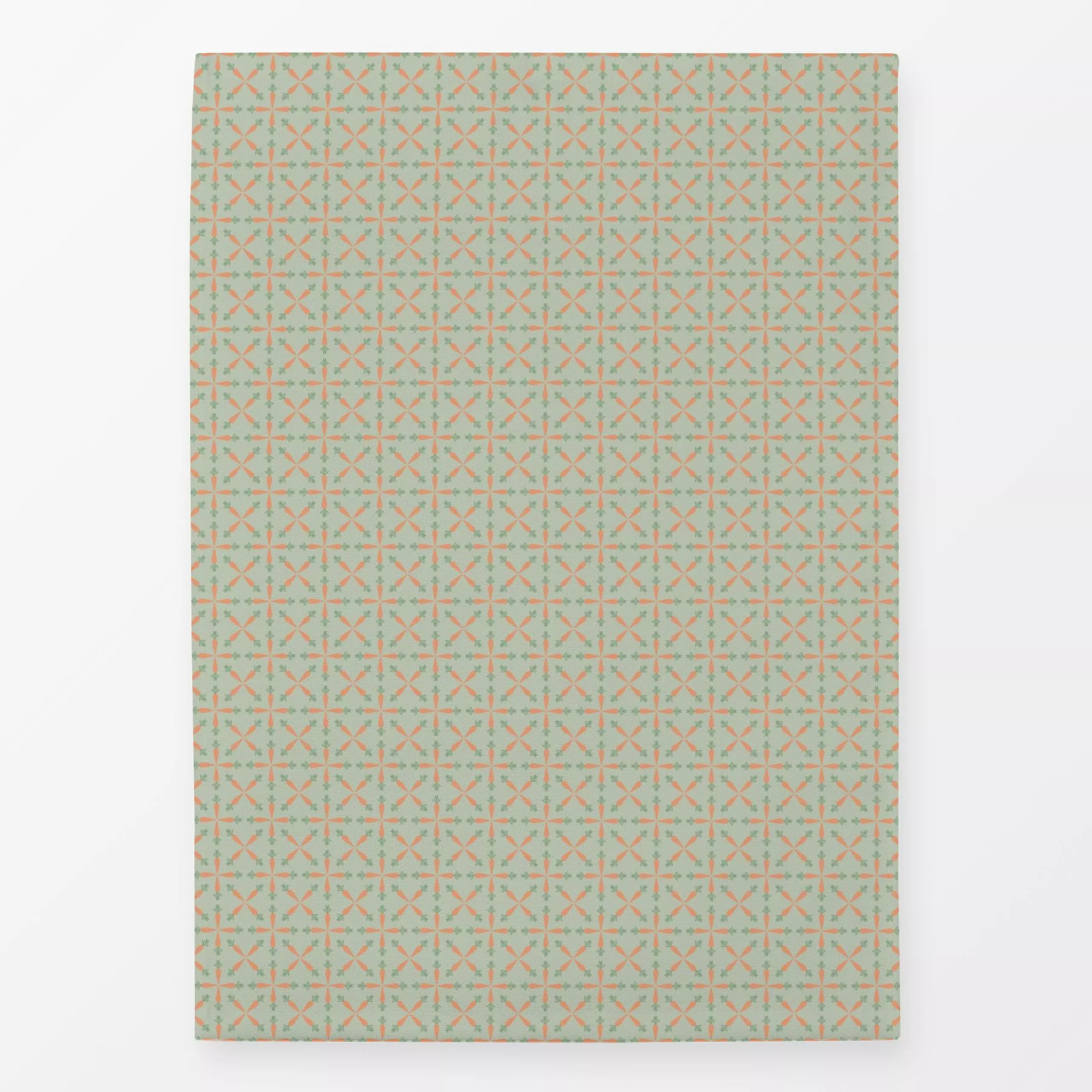 Geschirrtücher Ostermöhrchen Grün - Pflanzen & Botanik, Anlässe, Gemüse, Ostern - von „DEINKI"; Ostern, Fruehling, FroheOste...