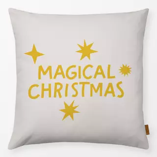 Kissen Magical Christmas Yellow