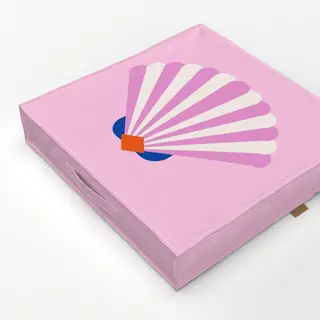 Bodenkissen Shell and Stripes Pink