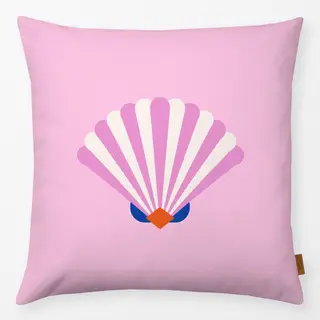 Kissen Shell and Stripes Pink