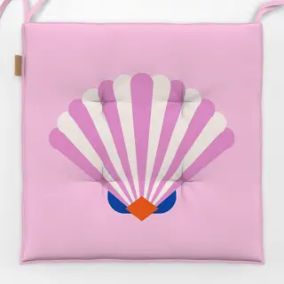 Sitzkissen Shell and Stripes Pink