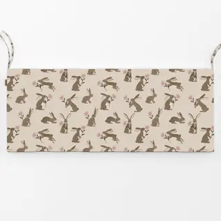 Bankauflage Ostern Hasen Blumen