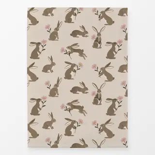 Geschirrtücher Ostern Hasen Blumen