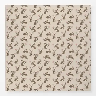 Tischdecke Ostern Hasen Blumen