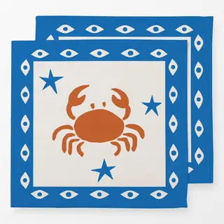 Servietten greek crab