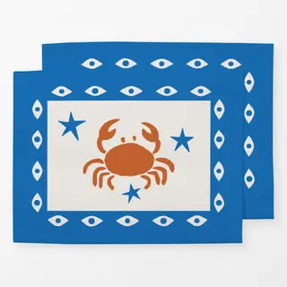 Tischset greek crab