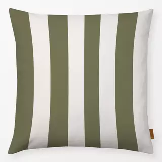 Kissen Stripes Christmas grün weiß
