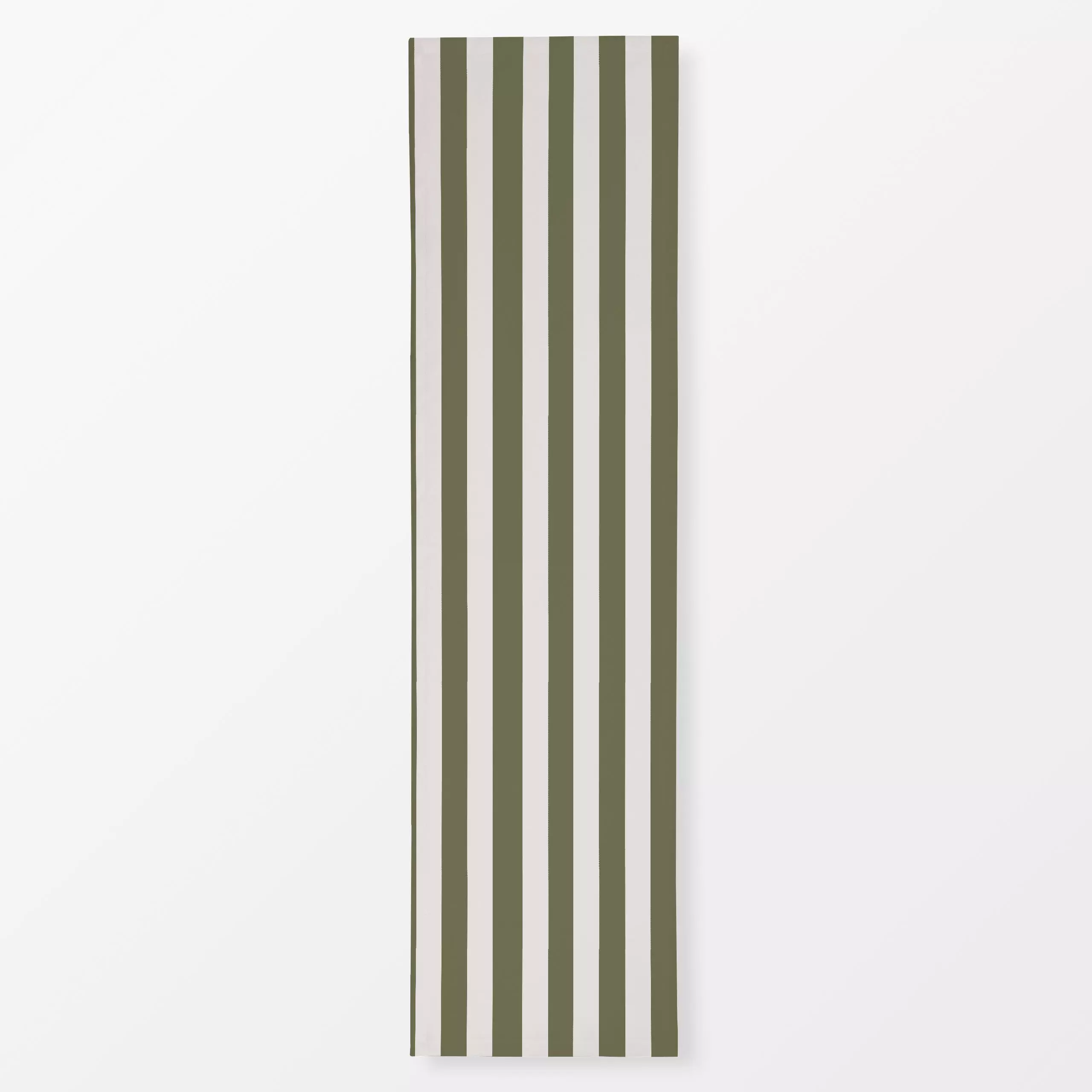 Tischläufer Stripes Christmas grün weiß - Weihnachten, Symbole & Muster - von „Lena Yokota"; Muster, Streifen, Weihnachten, ...
