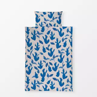 Bettwäsche Kakteen blau