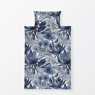 Bettwäsche Fancy Flower Fun navy