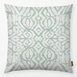 Kissen Boho Ikat salbei grün