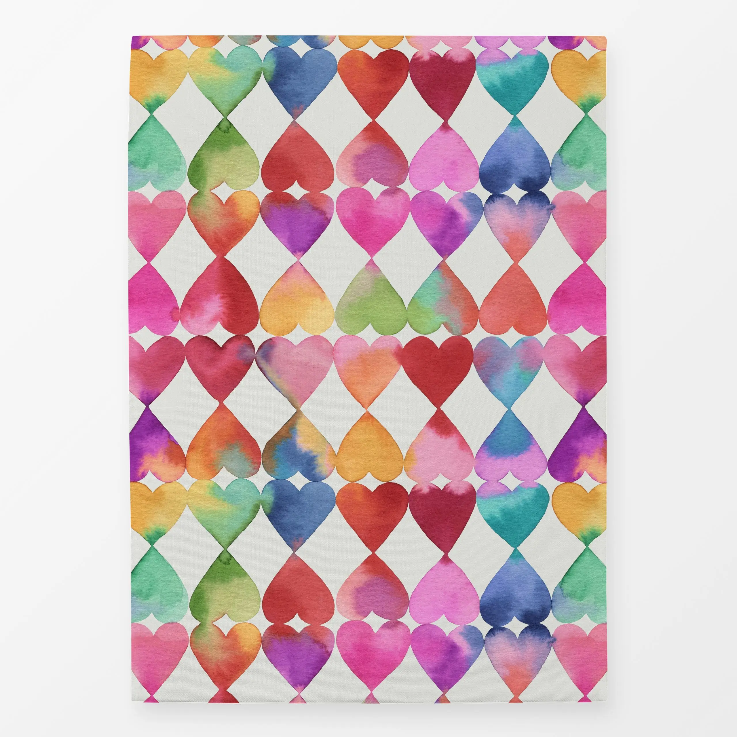 Geschirrtücher Valentinstag Herze Bunt Liebe - Liebe, Romantik & Pride, Anlässe - von „Ninola Design "; Muster, Love, Herzen...