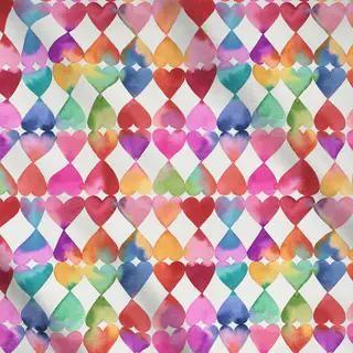 Meterware Valentinstag Herze Bunt Liebe