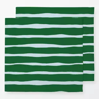 Servietten Herbstliche grüne Streifen