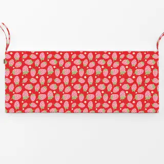 Bankauflage Erdbeeren rot