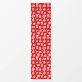 Tischläufer Erdbeeren rot