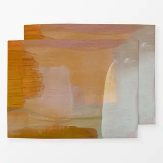 Tischset Warm Brush Strokes 2