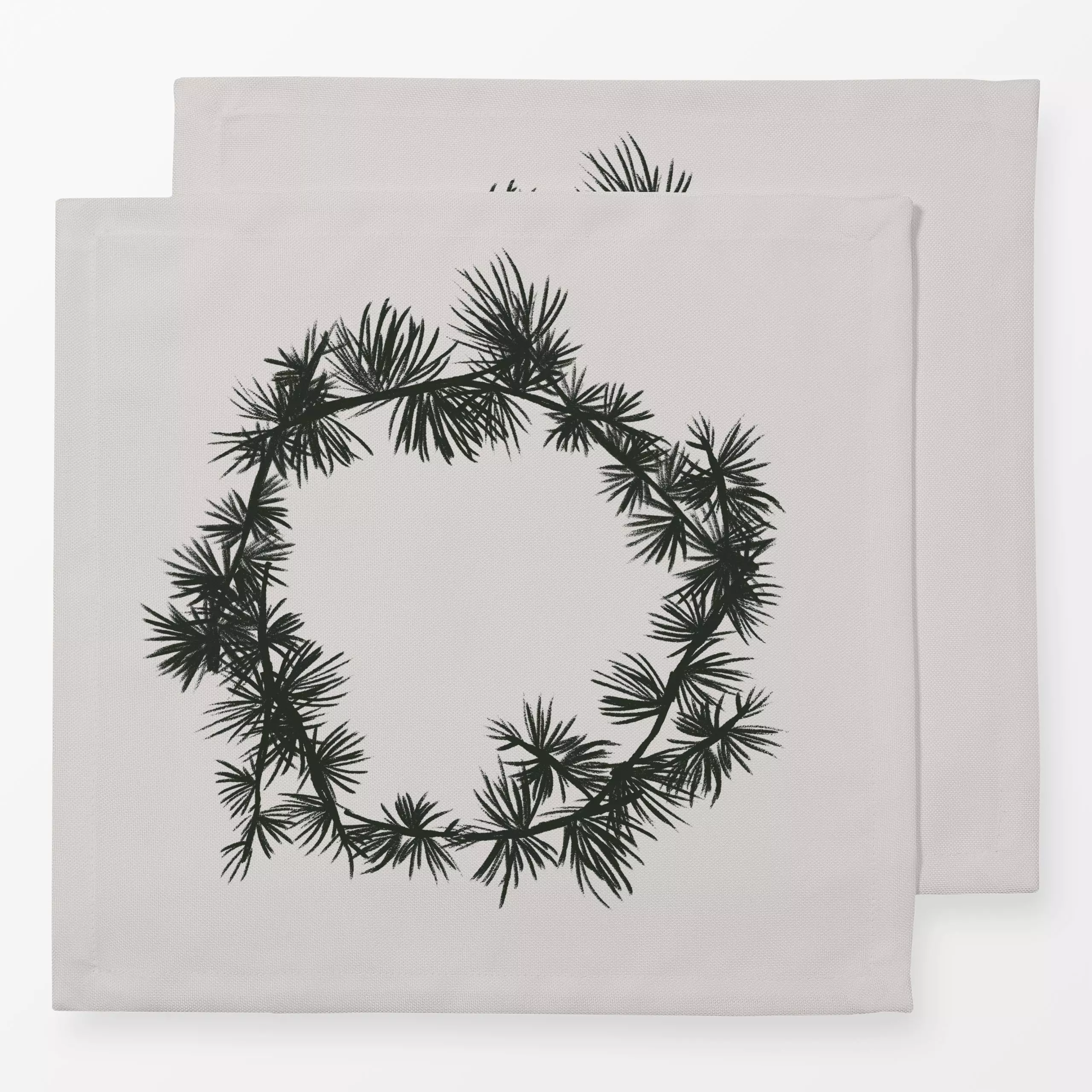 Servietten Lärchenkranz Grün - Weihnachten - von „textilwerk"