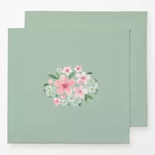 Servietten Blütentraum Frühling grün