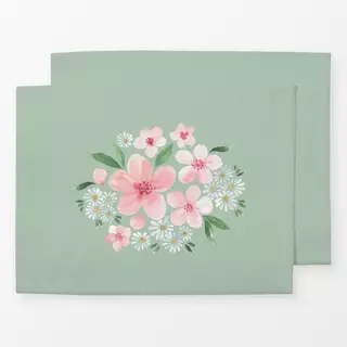 Tischset Blütentraum Frühling grün