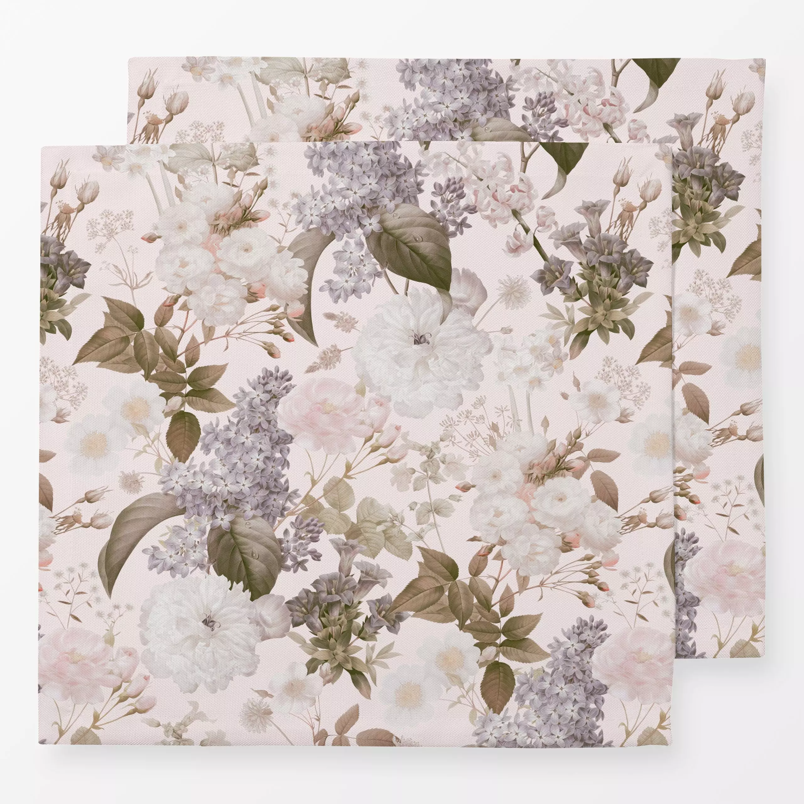 Servietten Rosen Frühling - Blumen & Florales, Frühling, Retro & Vintage - von „Uta Naumann“; Muster, Natur, Garten, Pfingst...