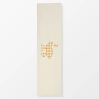 Tischläufer Hase Kariert Buttergelb