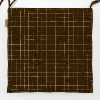Sitzkissen soft brown grid