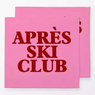Servietten Après Ski Club Pink