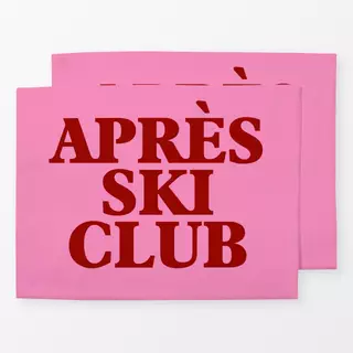 Tischset Après Ski Club Pink