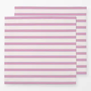 Servietten Streifen Lila Pink Beige