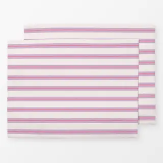 Tischset Streifen Lila Pink Beige