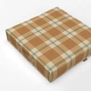 Bodenkissen Plaid Earth Colors