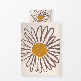 Bettwäsche Daisy beige brown