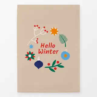 Geschirrtücher Hello Winter Cinnamon