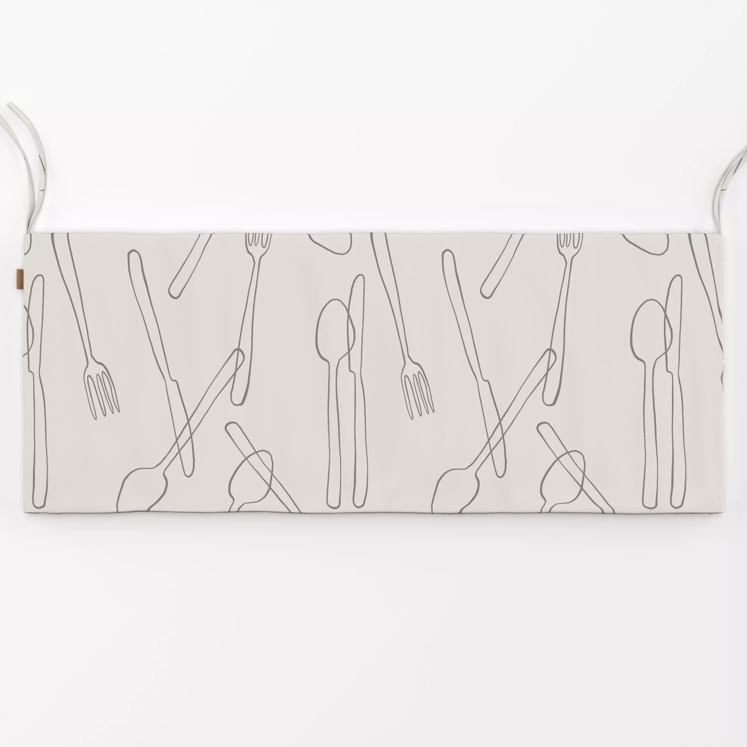 Bankauflage Kitchen Pattern - Sommer, Küche, Essen & Trinken - von „Kruth Design"; Sommerblumen, Kochlöffel, Küchenwerkzeug,...