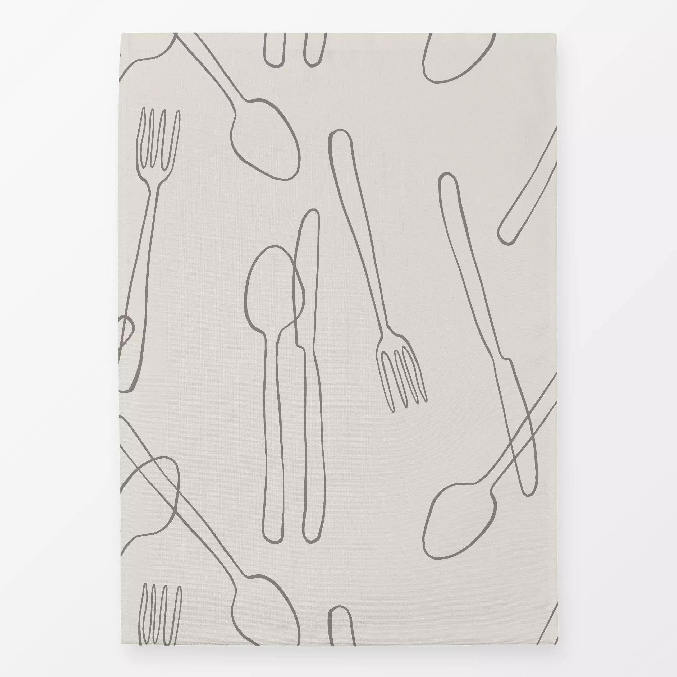 Geschirrtücher Kitchen Pattern - Sommer, Küche, Essen & Trinken - von „Kruth Design"; Sommerblumen, Kochlöffel, Küchenwerkze...