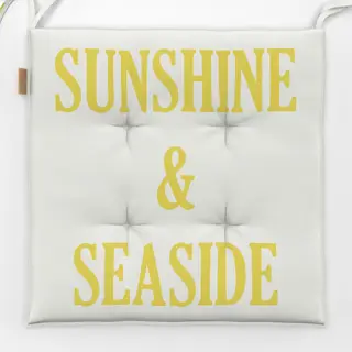 Sitzkissen Sunshine Seaside Weiss