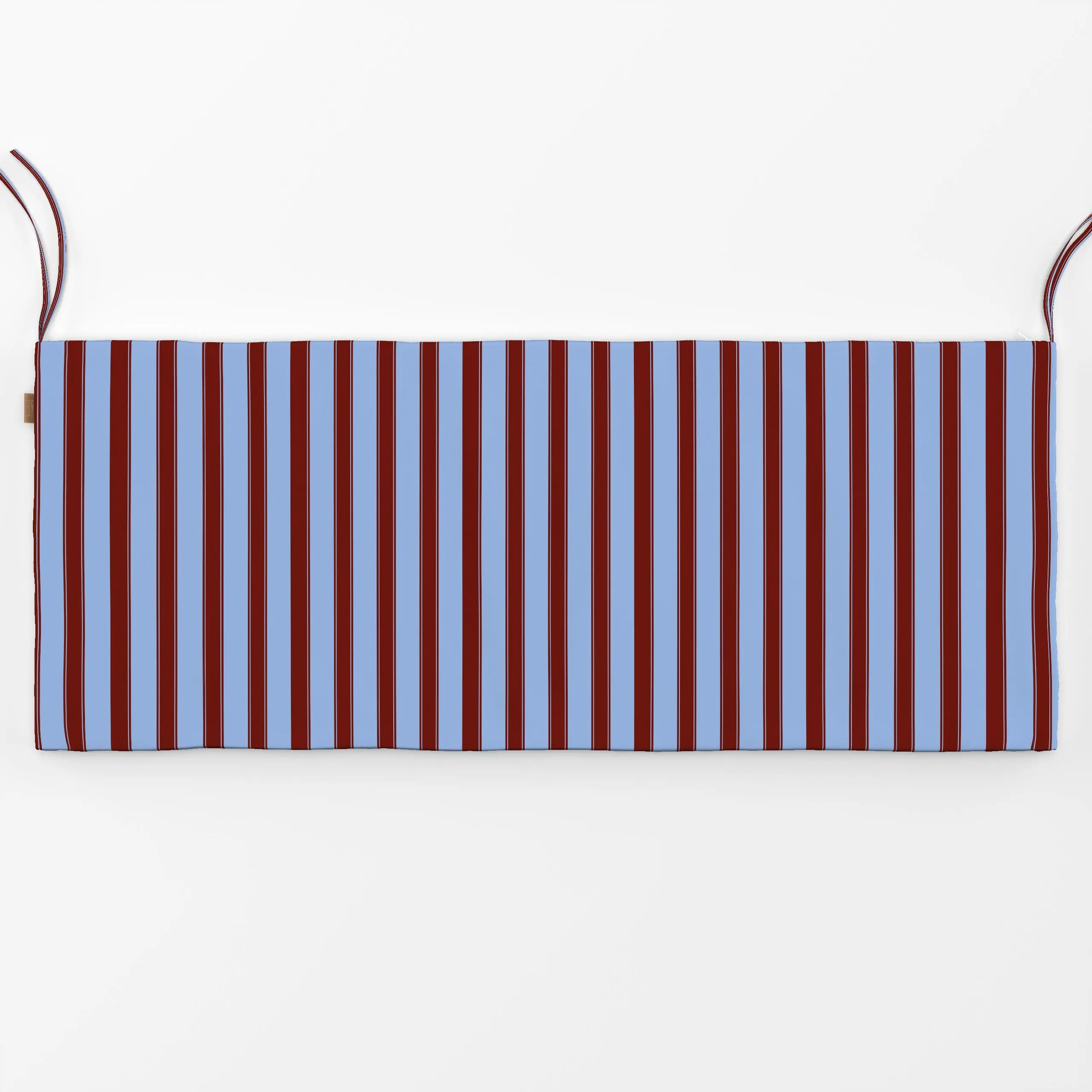 Bankauflage Bistro Stripes bold blue red - Symbole & Muster - von „Kruth Design"; Streifen, gestempelt, landhaus, Landhausst...