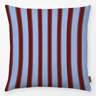 Kissen Bistro Stripes bold blue red