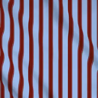 Meterware Bistro Stripes bold blue red