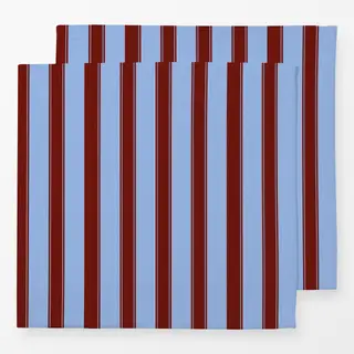 Servietten Bistro Stripes bold blue red