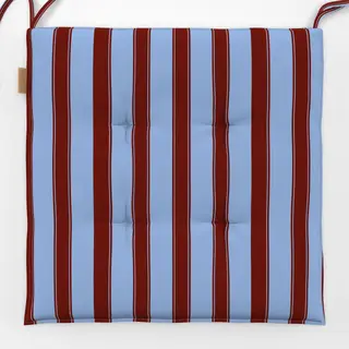 Sitzkissen Bistro Stripes bold blue red